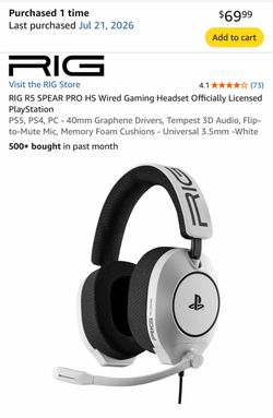RIG Wired gaming headset