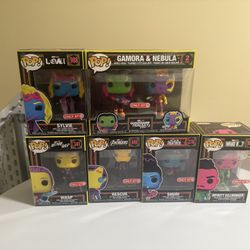 Marvel Black light Funko Pop Set 