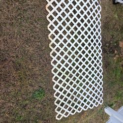 White Vinyl Lattice