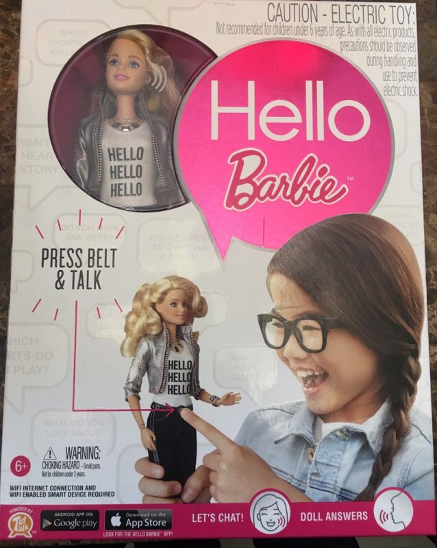 Hello Barbie connects to smartphones Siri like functions new