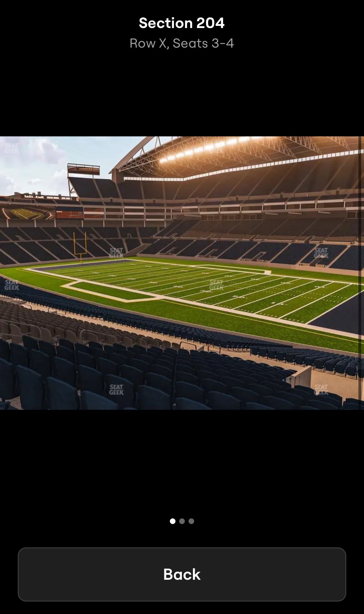Seahawks v Texans 10/20 Monday Night Football Tix