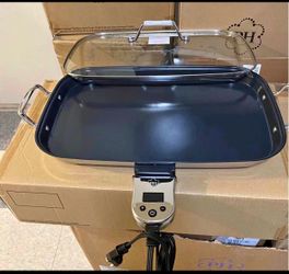 Princess House Electric Griddle with Glass Lid