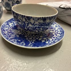 Variety Of Blue And White Porcelain 