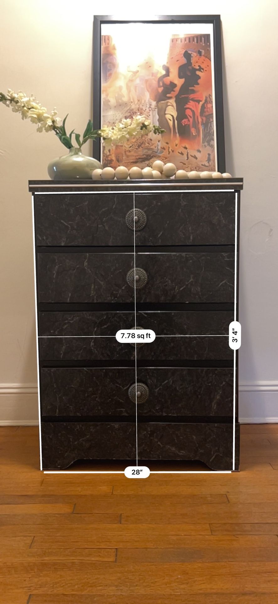 Marble Art Deco Dresser