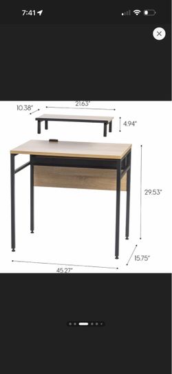 Computer Desk with Monitor Stand