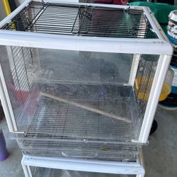 Acrylic And Wire  Bird Cage