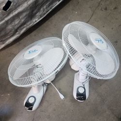 almost new wall fans. 16"