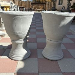 New Flower Pots Made Out Of Cement 