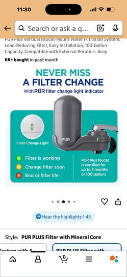 Vertical Faucet-Mount Water Filtration System