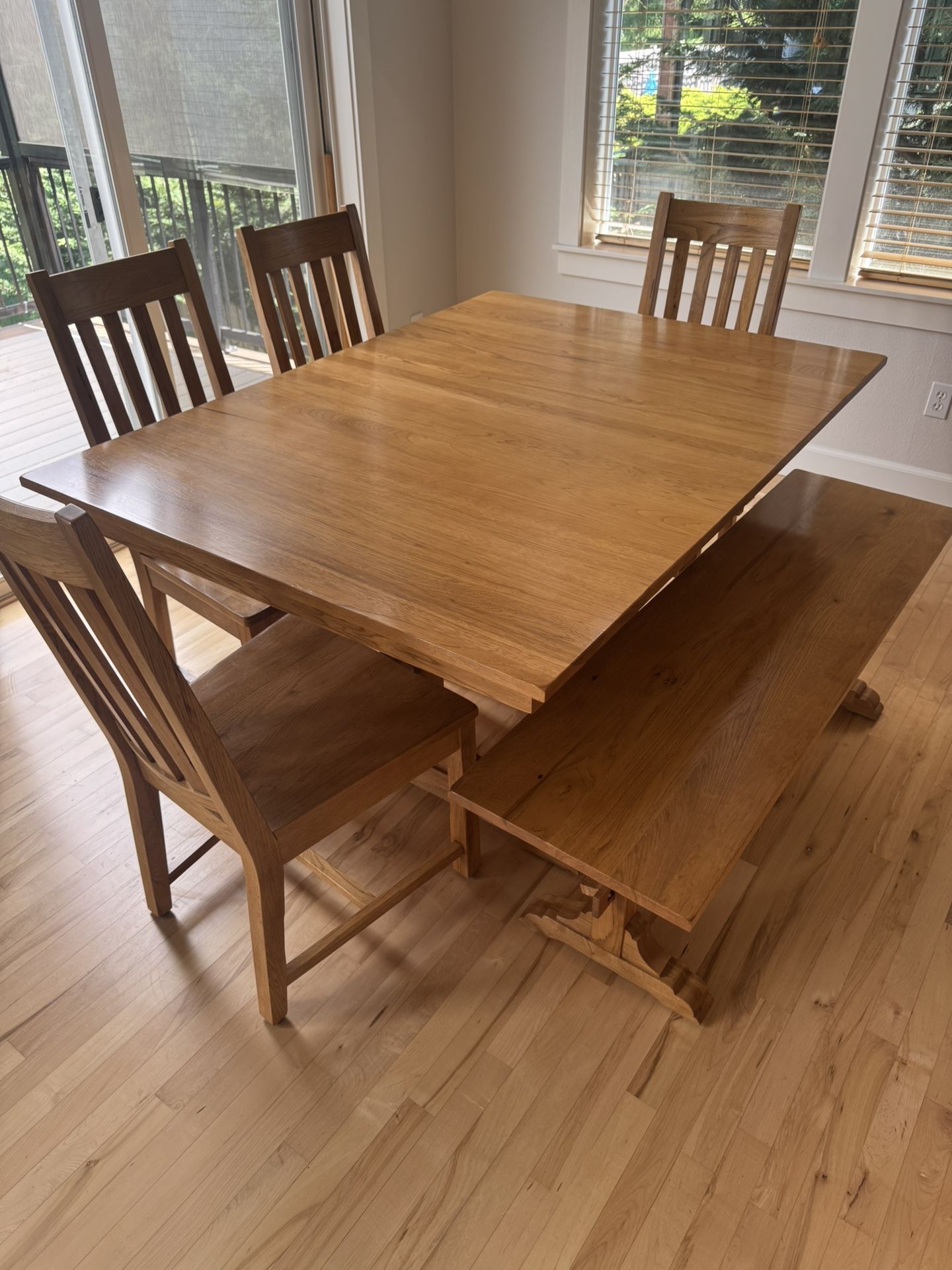 Hickory Kitchen Nook Table