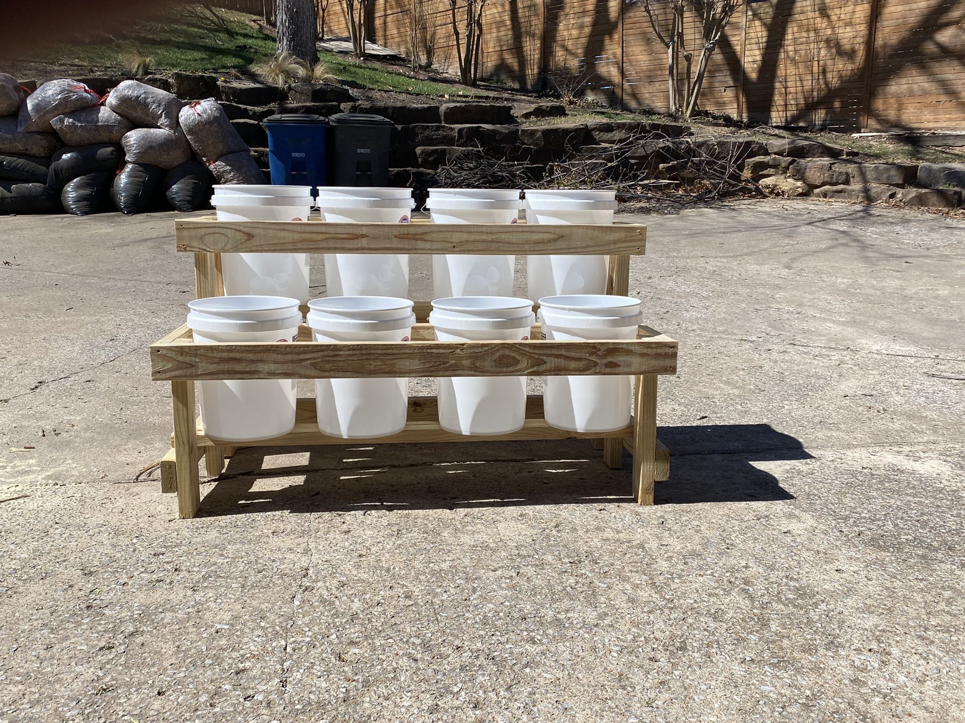 Portable bucket garden - Includes Buckets