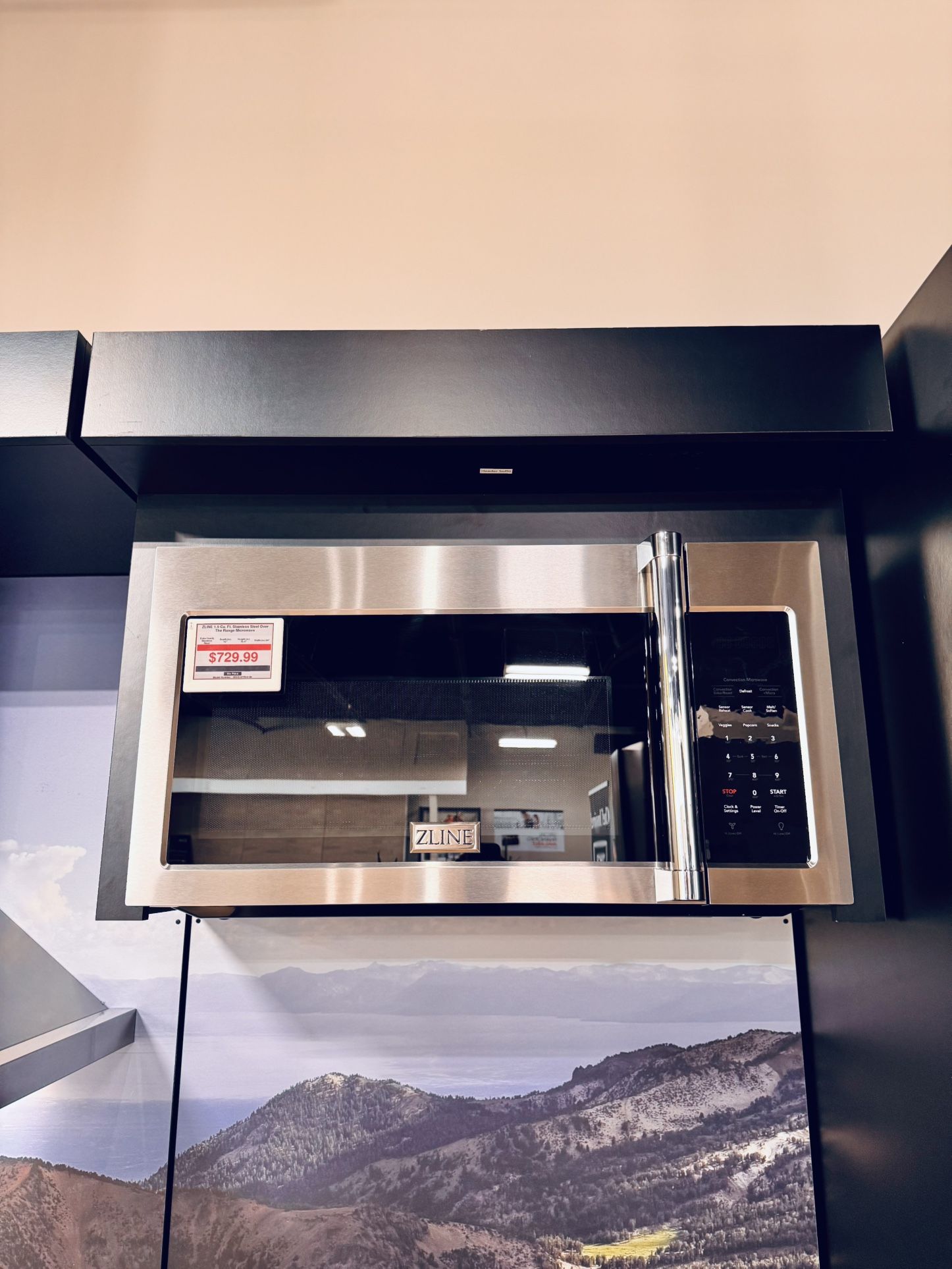 New ZLINE 30 in. Stainless Steel Over the Range Convection Microwave Oven with Traditional Handle (MWO-OTR-H-30)
