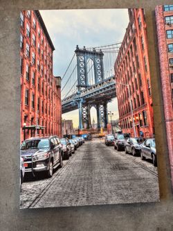 Brooklyn bridge large canvas photo