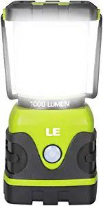 Lighting EVER LE Portable LED Camping Lantern 1000lm Dimmable 4 Light Waterproof. 0518 b53 05