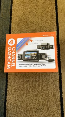 Rexing RW4 Channel Dash Cam 4-Channel Recording All-Around 1080p Front +Cabin+ Side +Rear, App Control Brand New
