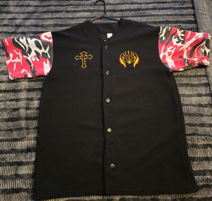 Vintage WCW Rey Mysterio USA Made Jersey 1999 Medium