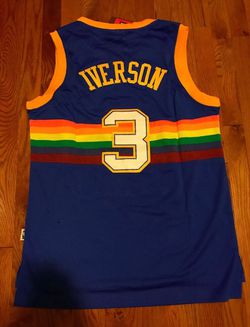 Allen Iverson #3 Denver Nuggets Throwback Jersey for Sale in Fort