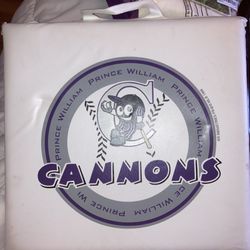 Vintage 1996 Prince William Cannons Minor League Baseball Stadium Chair Cushion 