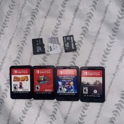 Selling 4 Nintendo Switch Games And 3 Storages 
