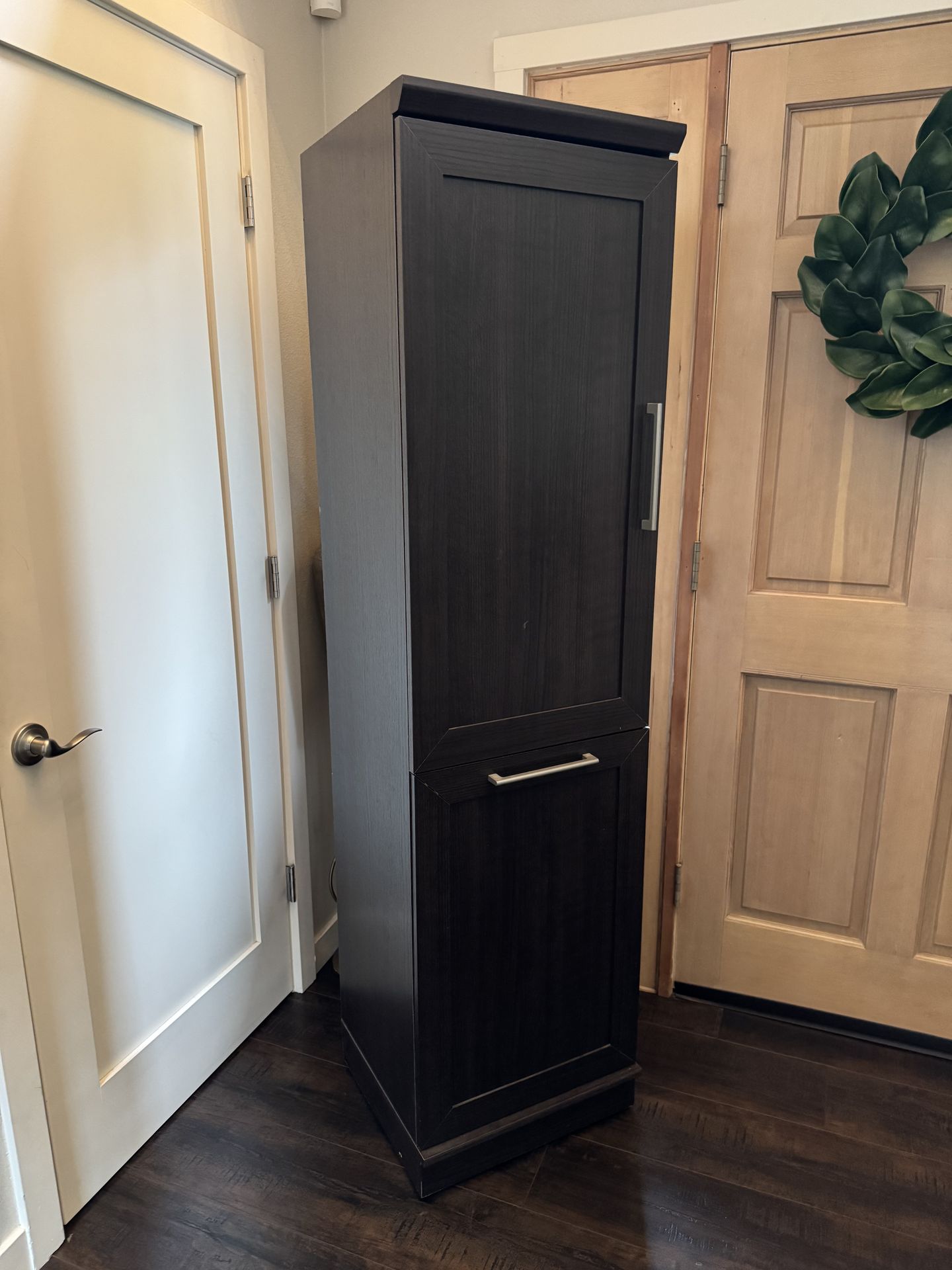 Free dark brown cabinet