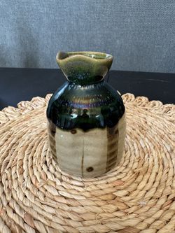 Oribe Sake Bottle/ Tokkuri