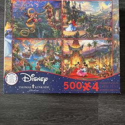 4 500-piece Jigsaw Disney Puzzles