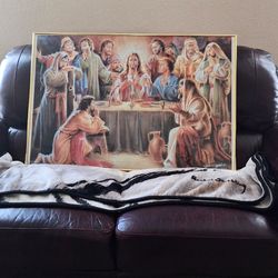Hermoso cuadro grande  "La Última Cena ".