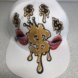 New Custom Made Hand Painted 1 Off Hat