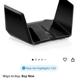 Excellent Netgear Nighthawk RAXE-500 Wi-Fi 6E AXE11000 6GHz 3,500 sq. ft, 60 Devices 