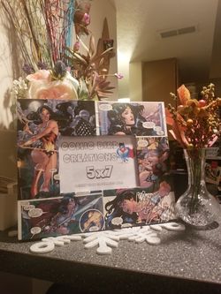 Wonder Woman Comic Book Art Picture Frame Limited Signed