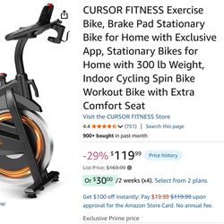 Cursor exercise bike