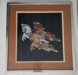 Antique Taiwan Temple Horses 14.5"x15.5"