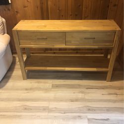 Watauga 48 Console Table: Solid Wood, Almost New; Boughut At $531.