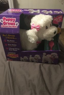 puppy grows & knows your name