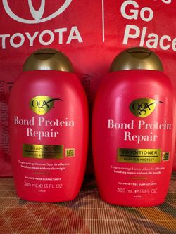 OGX bond protein repair shampoo & conditioner