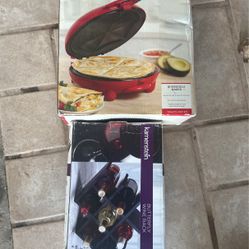 Wine Rack And Quesdilla Maker