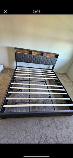 Queen size bed frame and king size