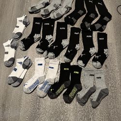 21 Pairs Puma Sock Collection Size 9-13