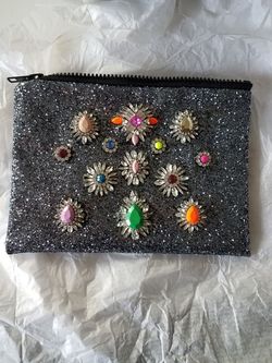 shiny rhinestone hand bag