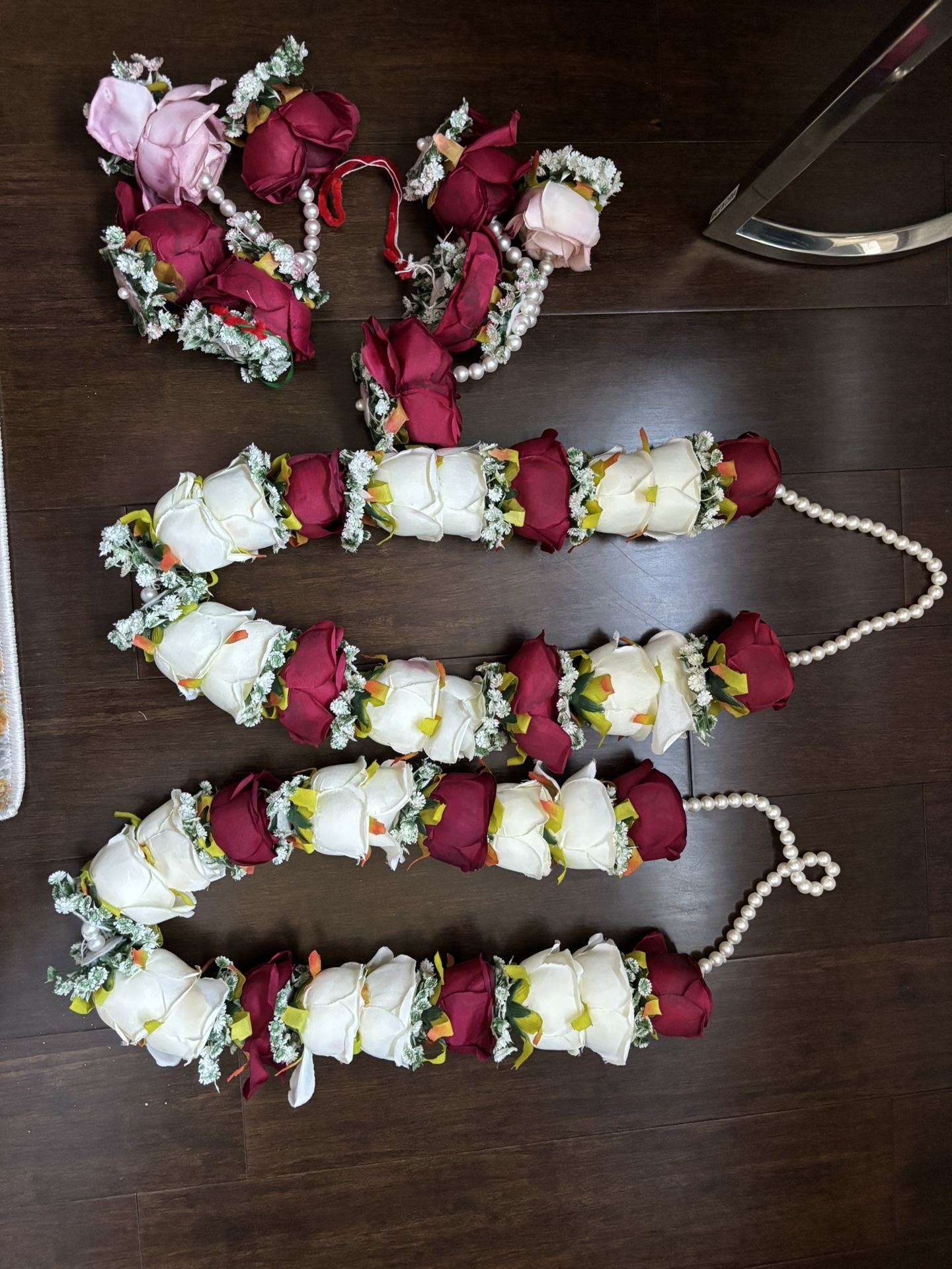 Handmade Wedding Rose/pearl Neck Garland