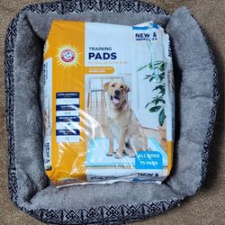 SM. PET BED AND TRAINING PADS