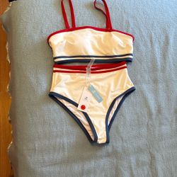 Bikini set Two Pieces White, Red, And Blue Color 