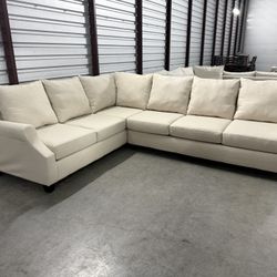 Beige Living Spaces Corner Sectional
