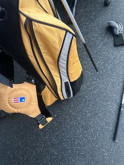 Golf clubs and bag
