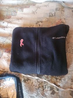 Columbia Black Fleece Zip-Up Jacket