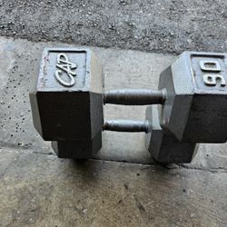 Pair Of Dumbbells 90lbs 