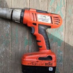 Black & Decker Fire Storm Drill FS18PS One Battery No Charger 