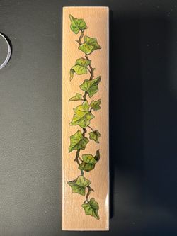 Ivy Vine Wood Mounted Rubber Stamp