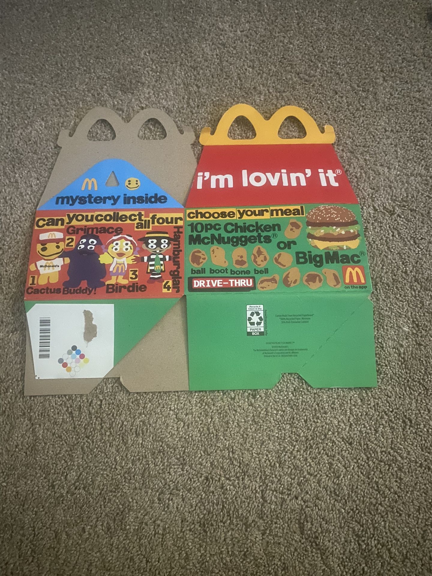 McDonalds Travis Scott Cactus Plant Flea Market (HAPPY MEAL BOX)