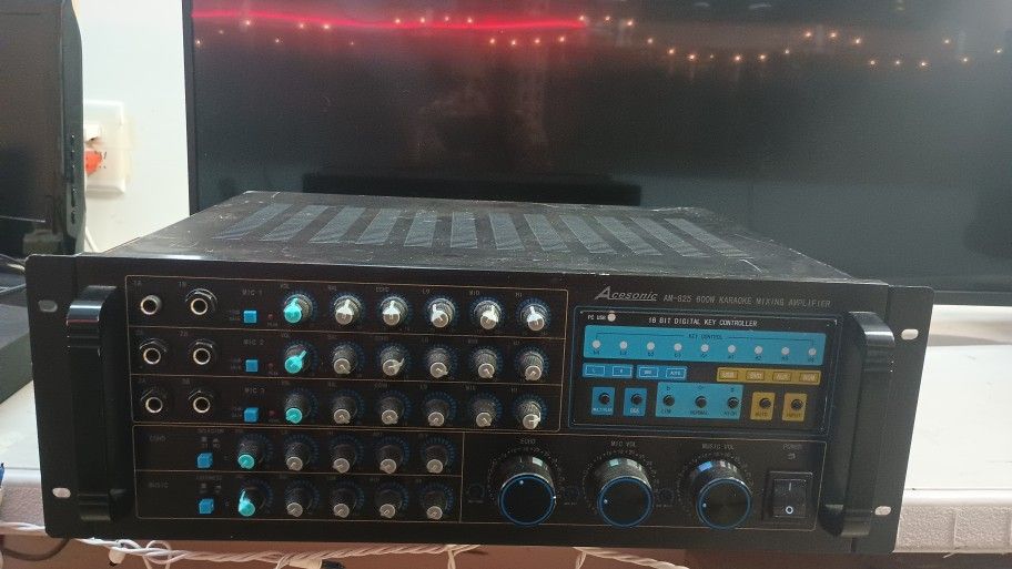 Acesonic AM-825 600W Karaoke Mixing Amplifier